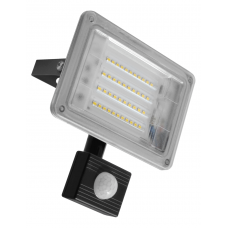 Прожектор Ecostrum Farutti Slim 30W 2400 lum 6500K сірий з датчиком руху