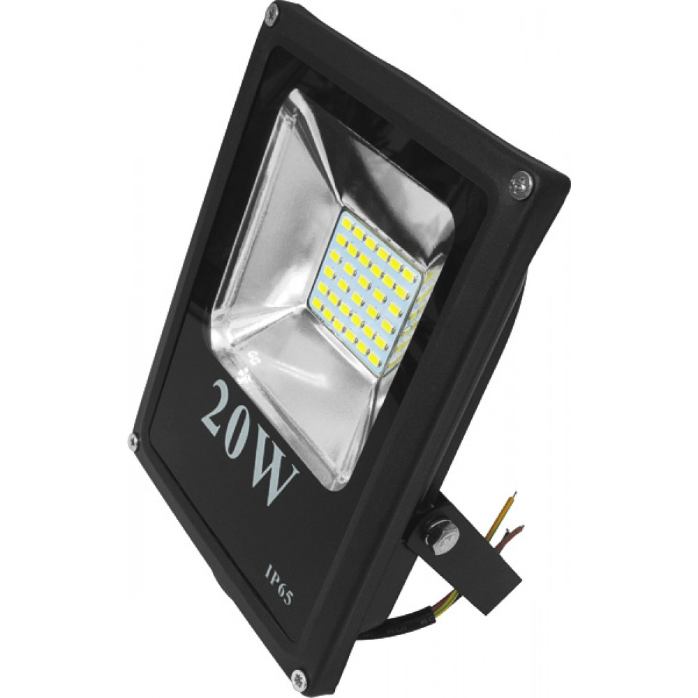Прожектор світлодіодний Ecostrum UA-Standard 20W 1600 lum 6500K чорний