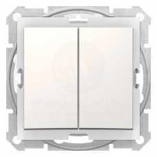 Двухклавишный Выключатель Ip44 Sedna Слоновая Кость