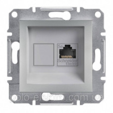 Розетка компьютерная RJ45 5 категория UTP алюминий Asfora Schneider Electric Розетка компьютерная RJ45 5 категория UTP алюминий Asfora Schneider Electric