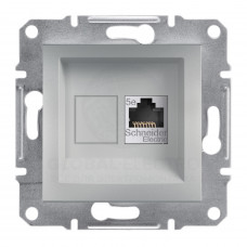 Розетка Компьютерная Rj45 Stp Кат. 5Е Asfora Алюминий Розетка Компьютерная Rj45 Stp Кат. 5Е Asfora Алюминий