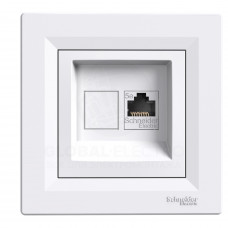 Розетка Компьютерная Rj45 Stp Кат. 5Е Белая Asfora Розетка Компьютерная Rj45 Stp Кат. 5Е Белая Asfora