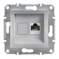 Розетка Компьютерная Rj45 Utp Кат.6 Asfora Алюминий Розетка Компьютерная Rj45 Utp Кат.6 Asfora Алюминий