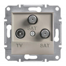 Tv-Sat-Sat Розетка Концевая Asfora Бронза