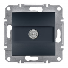Tv Розетка Проходная Asfora Антрацит 4Db