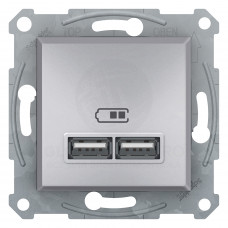 Usb Розетка 2,1A Алюминий Asfora