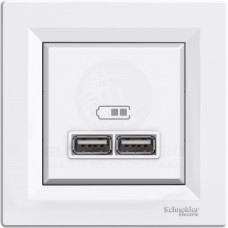 Usb Розетка 2,1A Белая Asfora