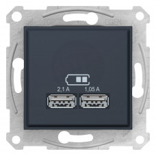 Usb Розетка Sedna 2,1A Графит