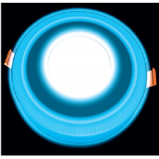 DownLight с подсветкой 3+3W встраиваемый круг, небо синий DownLight с подсветкой 3+3W встраиваемый круг, небо синий