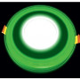 Светодиодный светильник DownLight Ecostrum с подсветкой 3+3W встраиваемый круг, небо зеленый