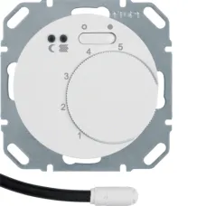 Терморегулятор Berker R.1/R.3/R.8 з датчиком 250В полярна білизна 20342089
