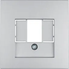 Лицьова панель Berker S.1/B.3/B.7 для аудіорозетки, USB-розетки алюміній 10331404