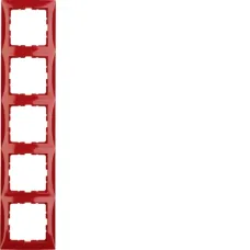 Рамка Berker S.1 п'ятимісна червона 10158962