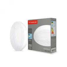 LED світильник настінно-стельовий TITANUM 18W 5000K Криві лінії 185-CL