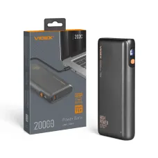 Повербанк 20000mAh VIDEX VPB-202C 75W Black (VPB-202C-G)