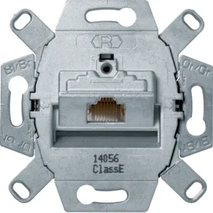 Механізм восьмиконтактної комп'ютерної розетки Berker RJ45 Cat. 6a UAE клас E 455401