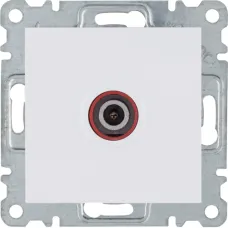 ТВ розетка Hager Lumina біла WL3210