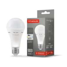 LED лампа акумуляторна TITANUM A68 10W E27 4000K (TL-EMA68-10274) 220V