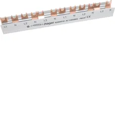 Шина Hager фазна 3P+N 16мм² 12M KDN451D