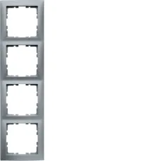 Рамка Berker S.1 чотиримісна алюміній 10149939