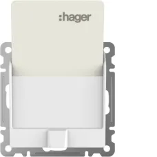 Картковий вимикач Hager Lumina білий WL0510