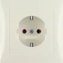 Розетка Berker S.1/B.3/B.7 с заземлением цельная с рамкой белая 47428982