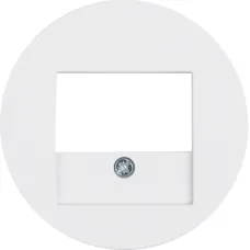 Лицьова панель Berker R.1/R.3/R.8 для аудіо/USB-розеток полярна білизна 10382089