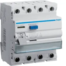 Пристрій захисного відключення Hager 4P 6kA 40A 100mA A CEA440D