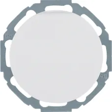 Розетка Berker R.classic/1930/Glas з заземленням, захисними шторками та кришкою полярна білизна 47442089
