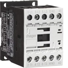 Контактор корпусний Hager 3P + 1НЗ, 230В-АС, 15.5А AC-3 EV01501C