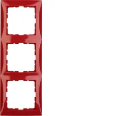 Рамка Berker S.1 тримісна червона 10138962