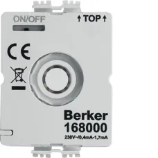 LED-модуль з N-контактом для вимикачів Berker 1930/Glas/R.classic 168000