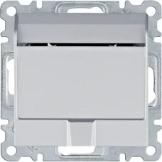 Картковий вимикач Hager Lumina срібний WL0512