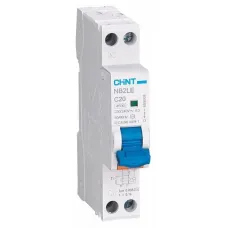 Диференційний автоматичний вимикач Chint NB2LE 1PN 4.5kA C20 30mA AC