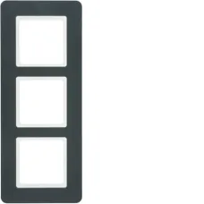 Рамка Berker Q.7 тримісна антрацит 10136186