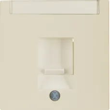 Лицьова панель Berker S.1/B.3/B.7 для комп'ютерної, телефонної розетки RJ12/RJ45 біла 11708982