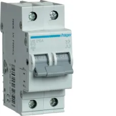 Автоматичний вимикач Hager MBN210 2P 6kA B 10A 2M