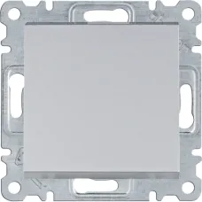 Вимикач універсальний Hager Lumina срібний WL0022