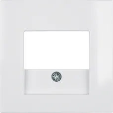 Лицьова панель Berker S.1/B.3/B.7 для аудіорозетки, USB-розетки полярна білизна 10338919