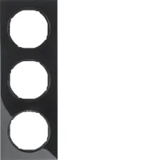 Рамка Berker R.3 тримісна чорна 10132245