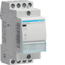 Контактор безшумний Hager ESC425S 25A, 4НВ, 230В