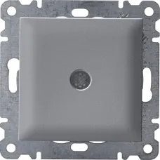 Кабельна розетка Hager Lumina срібна WL7032