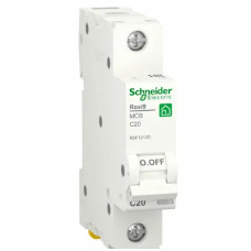 Schneider Electric Автоматичний вимикач Resi9 20 A, 1P, крива с, 6kA