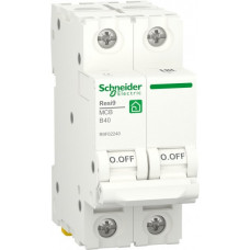 Schneider Electric Автоматичний вимикач Resi9 40 A, 2P, крива B, 6kA