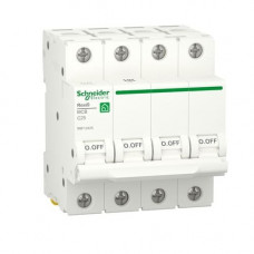 Schneider Electric Автоматичний вимикач Resi9 25 A, 4P, крива с, 6kA