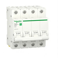 Schneider Electric Автоматичний вимикач Resi9 25 A, 4P, крива B, 6kA