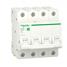 Schneider Electric Автоматичний вимикач Resi9 32 A, 4P, крива с, 6kA