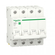 Schneider Electric Автоматичний вимикач Resi9 32 A, 4P, крива B, 6kA