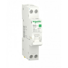 Компактний автоматичний диференціальний вимикач Resi9 Schneider Electric 32 A, 30 мА, 1P + N, 6ka, крива C, тип AC