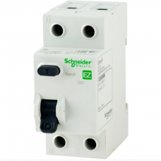 Диференціальне реле (ПЗВ) Schneider electric Easy9 2П 100mA 40А Тип "AC"